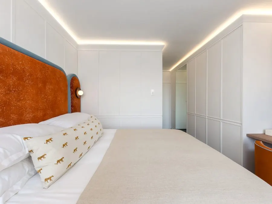 The room, along its length